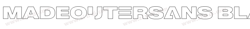 MADEOuterSans Black字体转换